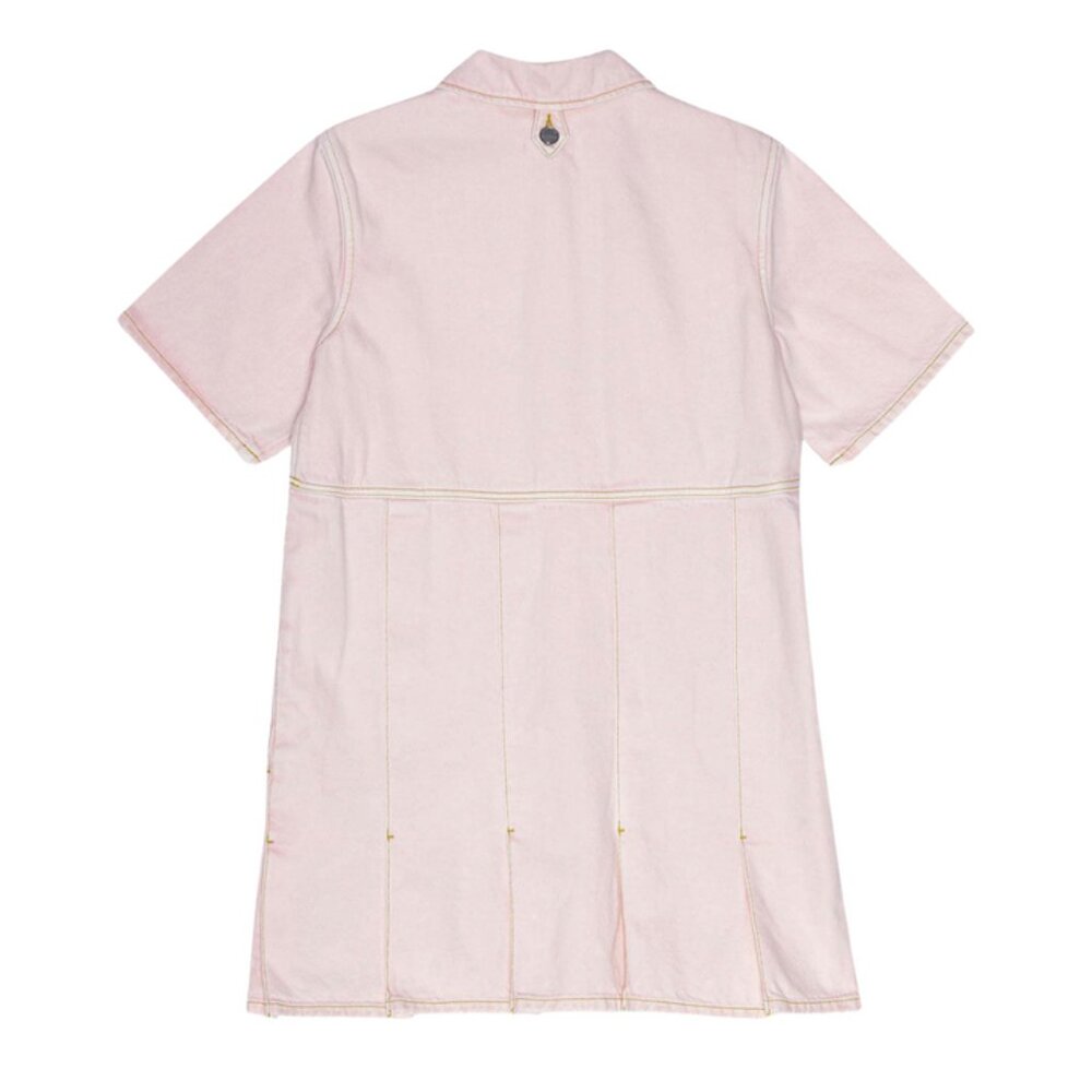 Nwt GANNI dress chalk pink size 42 $495 retail - Picture 6 of 8